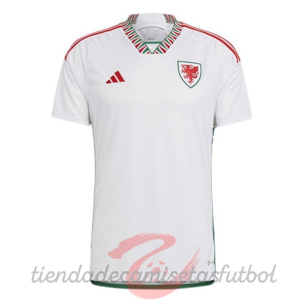 Tailandia Segunda Camiseta Gales 2022 Blanco Camisetas Originales Baratas