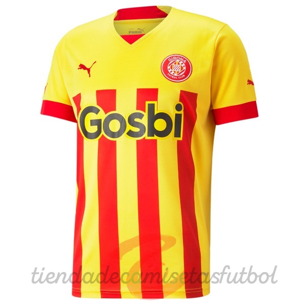Tailandia Segunda Camiseta Girona 2022 2023 Amarillo Camisetas Originales Baratas