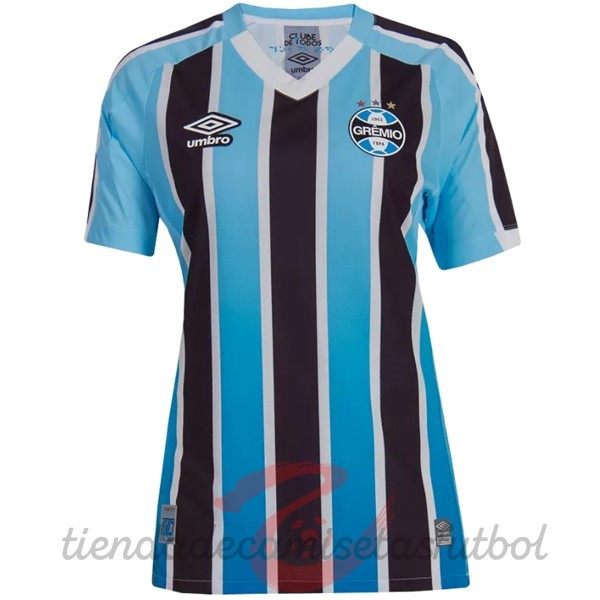 Casa Camiseta Mujer Grêmio FBPA 2022 2023 Azul Camisetas Originales Baratas
