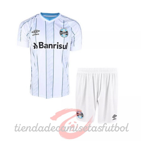 Segunda Conjunto De Niños Grêmio 2020 2021 Blanco Camisetas Originales Baratas