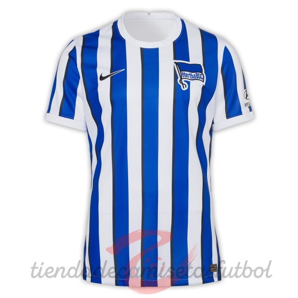 Casa Camiseta Hertha Berlín 2020 2021 Azul Blanco Camisetas Originales Baratas