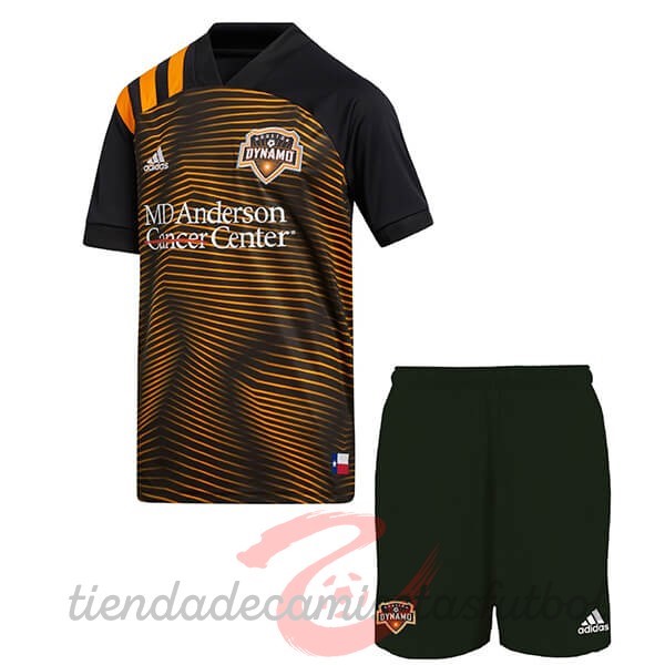 Segunda Conjunto De Niños Houston Dynamo 2020 2021 Naranja Camisetas Originales Baratas