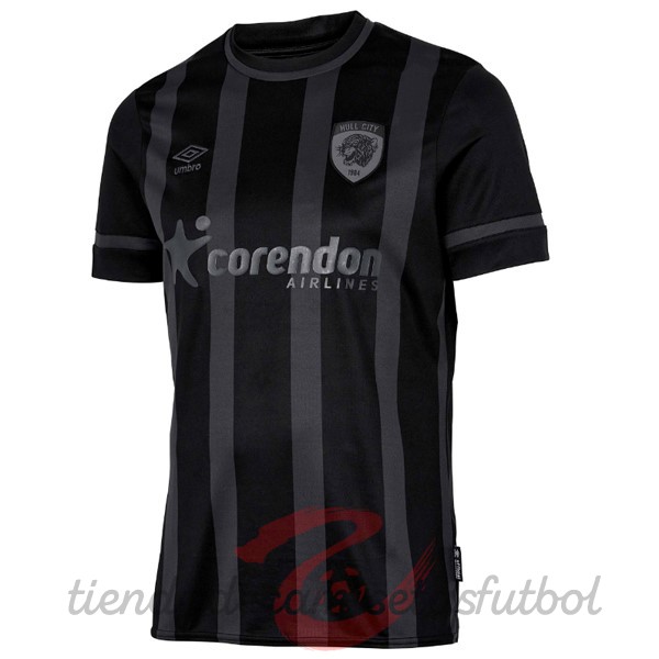 Tailandia Tercera Camiseta Hull City 2022 2023 Negro Camisetas Originales Baratas