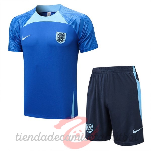 Entrenamiento Conjunto Completo Inglaterra 2022 Azul Camisetas Originales Baratas