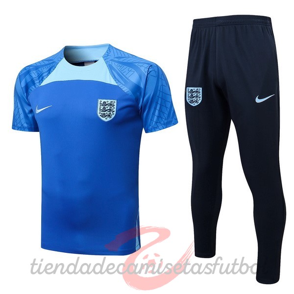 Entrenamiento Conjunto Completo Inglaterra 2022 I Azul Camisetas Originales Baratas