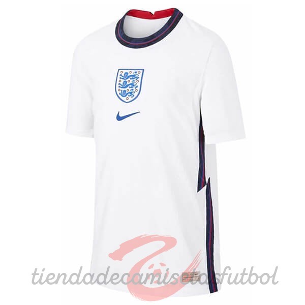 Casa Camiseta Mujer Inglaterra 2020 Blanco Camisetas Originales Baratas