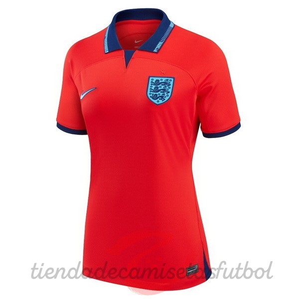 Segunda Camiseta Mujer Inglaterra 2022 Rojo Camisetas Originales Baratas