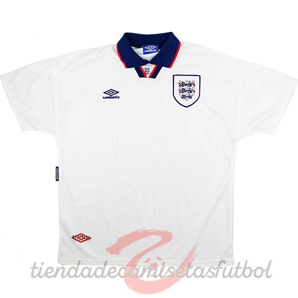 Casa Camiseta Inglaterra Retro 1994 Blanco Camisetas Originales Baratas