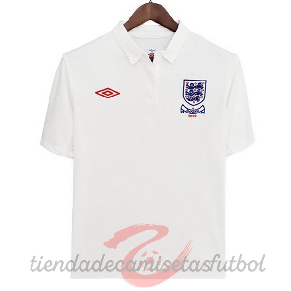 Casa Camiseta Inglaterra Retro 2010 I Blanco Camisetas Originales Baratas