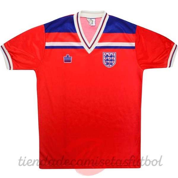 Segunda Camiseta Inglaterra Retro 1980 Rojo Camisetas Originales Baratas
