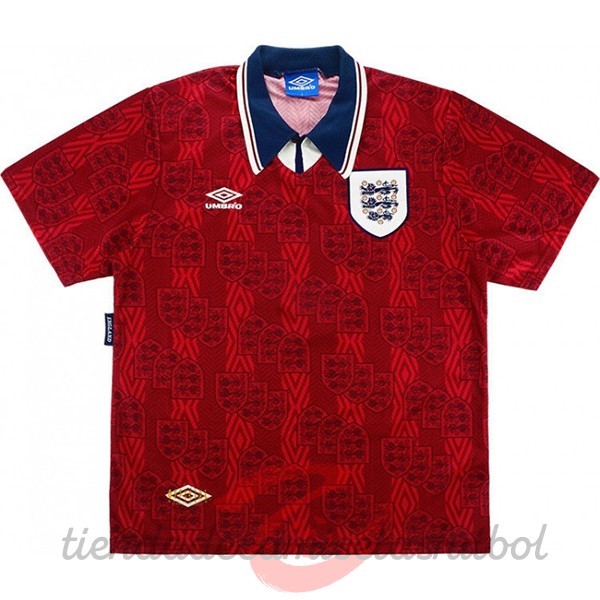 Segunda Camiseta Inglaterra Retro 1994 Rojo Camisetas Originales Baratas