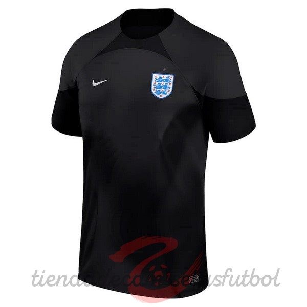 Tailandia Portero Camiseta Inglaterra 2022 Negro Camisetas Originales Baratas
