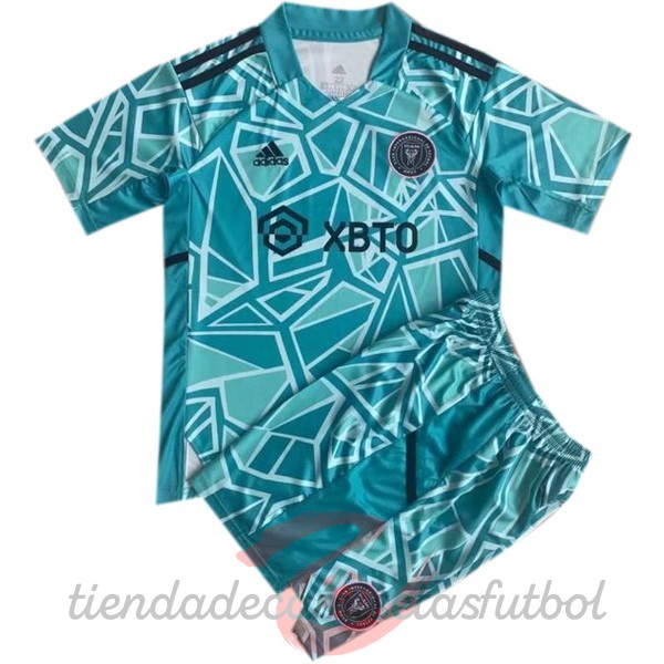 Portero Conjunto De Niños Inter Miami 2022 2023 Azul Camisetas Originales Baratas