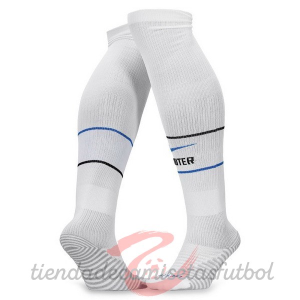 Segunda Calcetines Inter Milán 2020 2021 Blanco Camisetas Originales Baratas