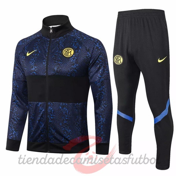 Chandal Inter Milán 2020 2021 Azul Negro Camisetas Originales Baratas