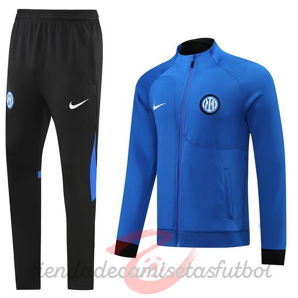 Chandal Inter Milán 2022 2023 Azul Negro Camisetas Originales Baratas