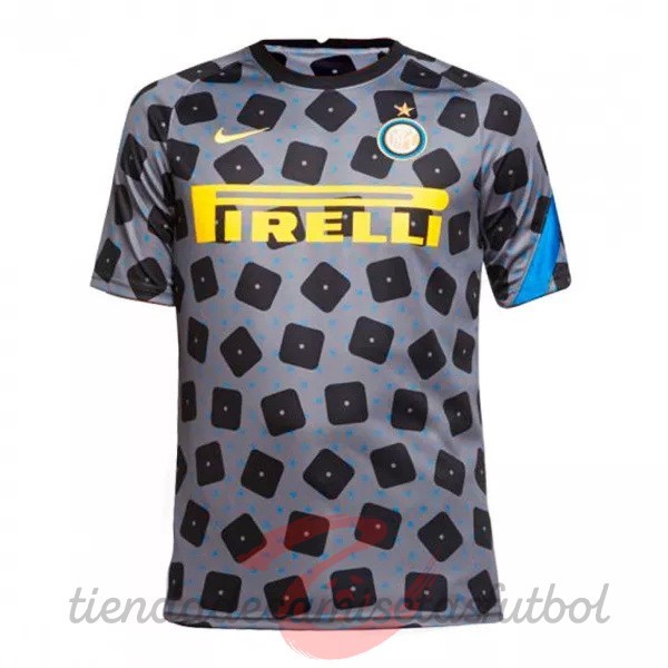 Entrenamiento Inter Milán 2020 2021 Gris Camisetas Originales Baratas