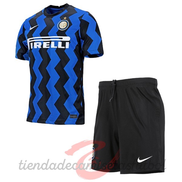 Casa Conjunto De Niños Inter Milán 2020 2021 Azul Camisetas Originales Baratas