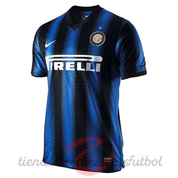 Casa Camiseta Inter Milán Retro 2010 2011 Azul Camisetas Originales Baratas