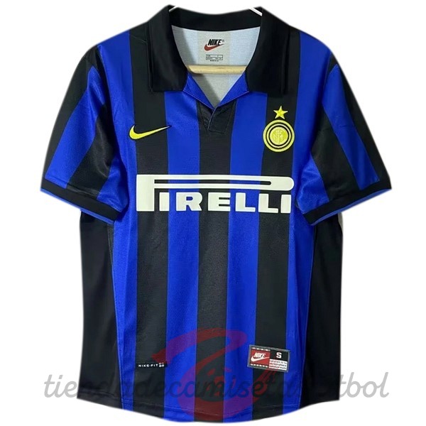 Casa Camiseta Inter Milán Retro 1998 1999 Azul Camisetas Originales Baratas