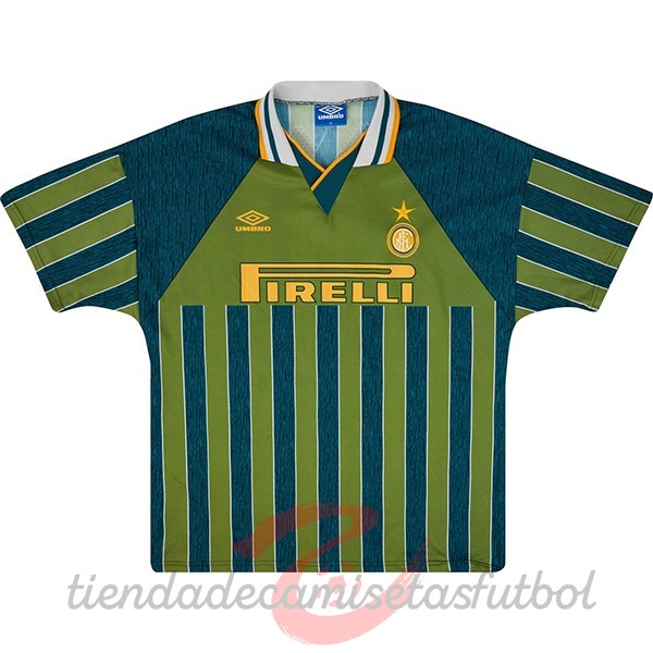 Tercera Camiseta Inter Milán Retro 1995 1996 Verde Camisetas Originales Baratas