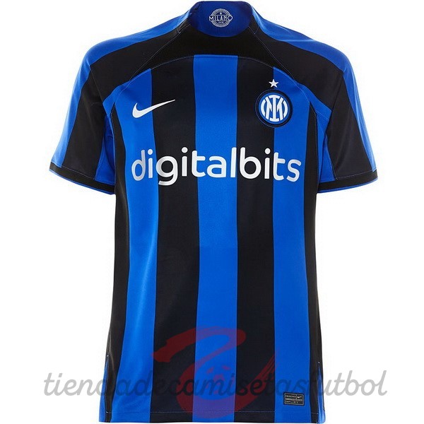 Casa Camiseta Inter Milán 2022 2023 Azul Camisetas Originales Baratas