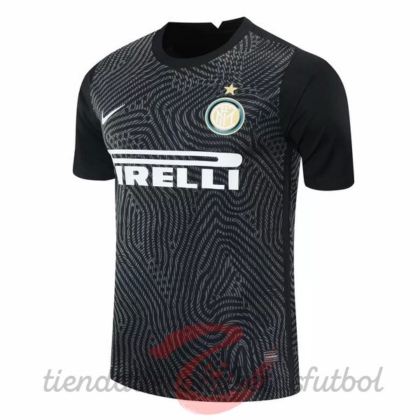 Portero Camiseta Inter Milán 2020 2021 Negro Camisetas Originales Baratas