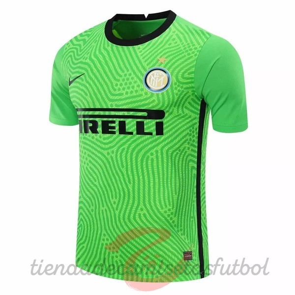 Portero Camiseta Inter Milán 2020 2021 Verde Camisetas Originales Baratas