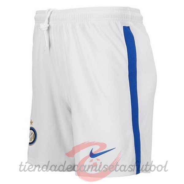 Segunda Pantalones Inter Milán 2020 2021 Blanco Camisetas Originales Baratas