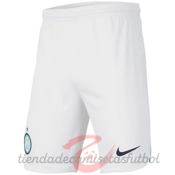 Segunda Pantalones Inter Milán 2022 2023 Blanco Camisetas Originales Baratas
