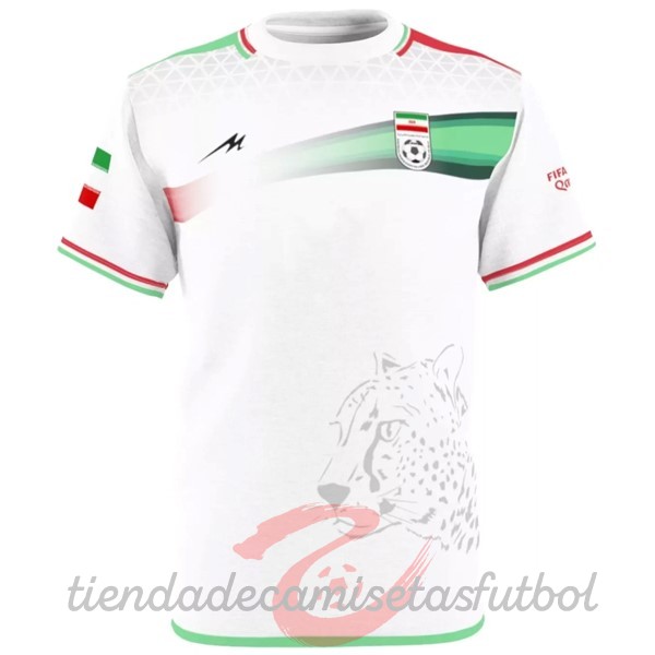 Tailandia Casa Camiseta Irán 2022 Blanco Camisetas Originales Baratas