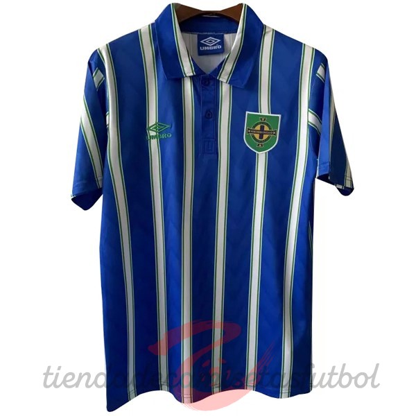 Segunda Camiseta Irlanda Del Norte Retro 1992 Azul Camisetas Originales Baratas