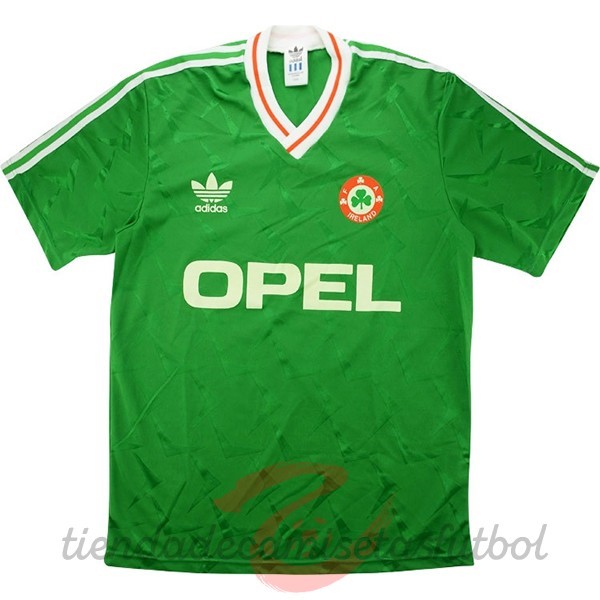 Casa Camiseta Irlanda Retro 1990 Verde Camisetas Originales Baratas