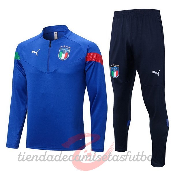 Chandal Italia 2022 Azul Camisetas Originales Baratas