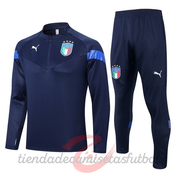 Chandal Italia 2022 Azul III Marino Camisetas Originales Baratas