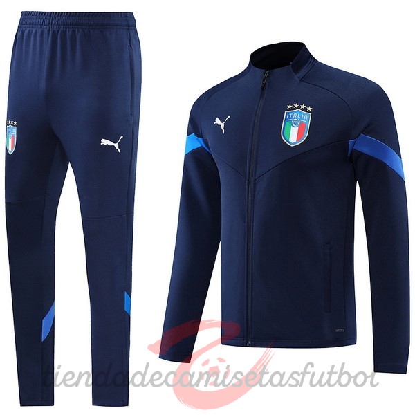 Chandal Italia 2022 Azul Marino Camisetas Originales Baratas
