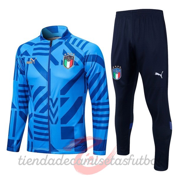 Chandal Italia 2022 I Azul Camisetas Originales Baratas