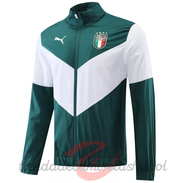 Rompevientos Italia 2022 Verde Blanco Camisetas Originales Baratas