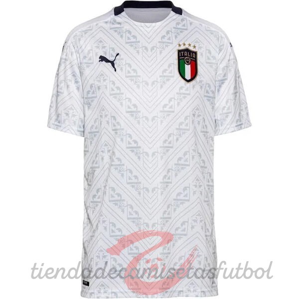 Segunda Camiseta Mujer Italia 2020 Blanco Camisetas Originales Baratas