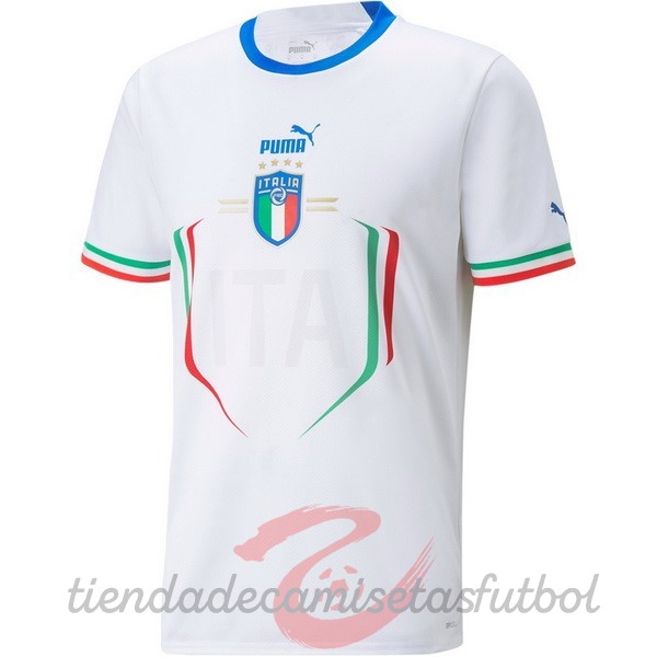 Tailandia Segunda Camiseta Italia 2022 Blanco Camisetas Originales Baratas