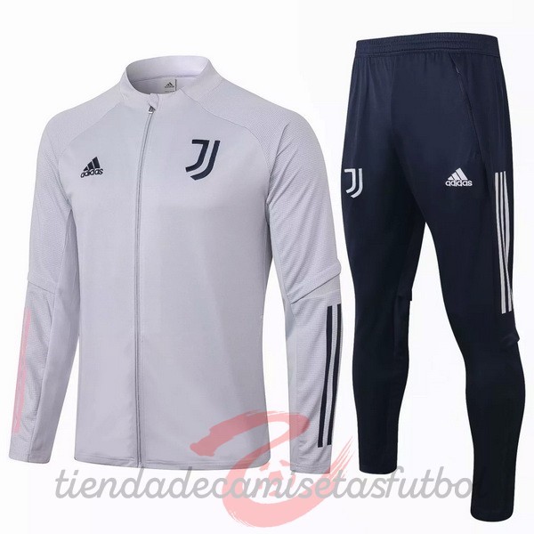 Chandal Juventus 2020 2021 Gris Negro Camisetas Originales Baratas