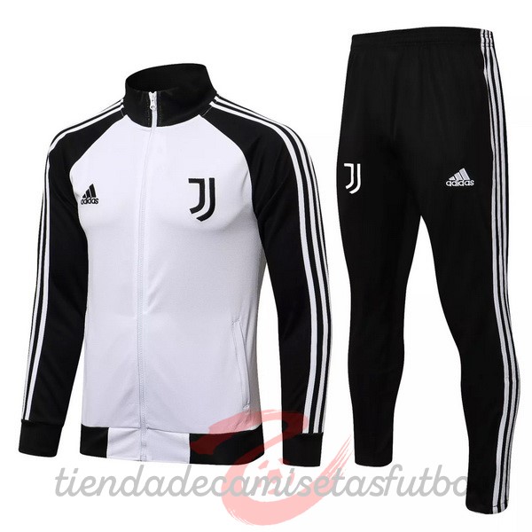 Chandal Juventus 2021 2022 Blanco II Negro Camisetas Originales Baratas