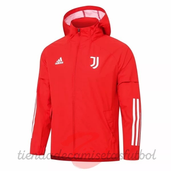 Rompevientos Juventus 2020 2021 Rojo Blanco Camisetas Originales Baratas