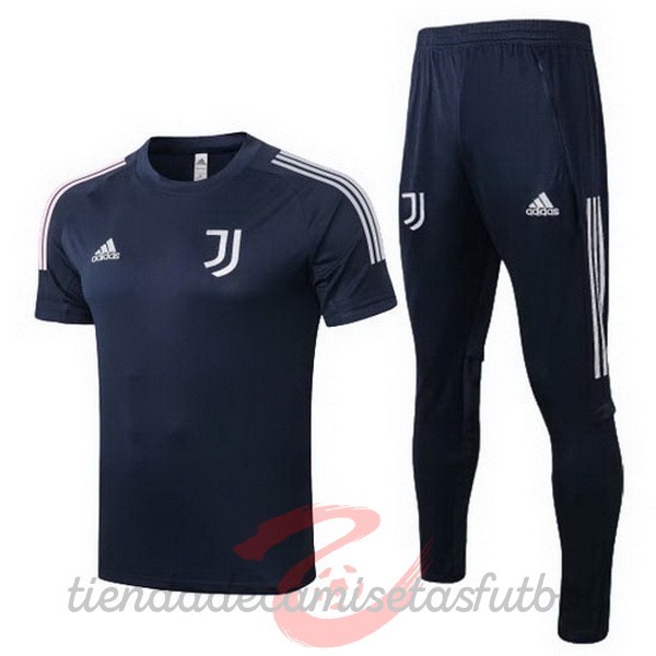 Entrenamiento Conjunto Completo Juventus 2020 2021 Azul Marino Camisetas Originales Baratas