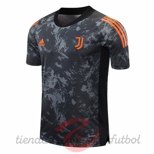 Entrenamiento Juventus 2020 2021 Gris Naranja Camisetas Originales Baratas