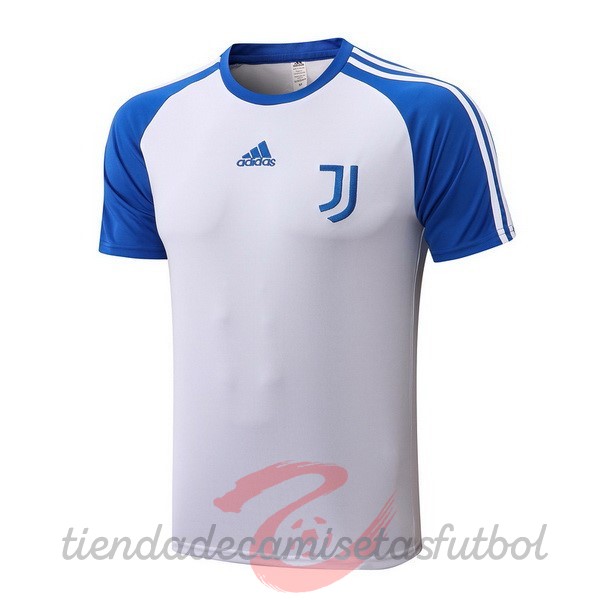Entrenamiento Juventus 2021 2022 Blanco Azul Camisetas Originales Baratas