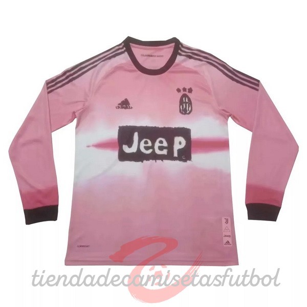 Human Race Manga Larga Juventus 2020 2021 Rosa Camisetas Originales Baratas