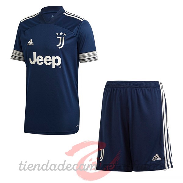 Segunda Conjunto De Niños Juventus 2020 2021 Azul Camisetas Originales Baratas