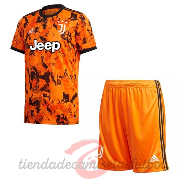 Tercera Conjunto De Niños Juventus 2020 2021 Naranja Camisetas Originales Baratas