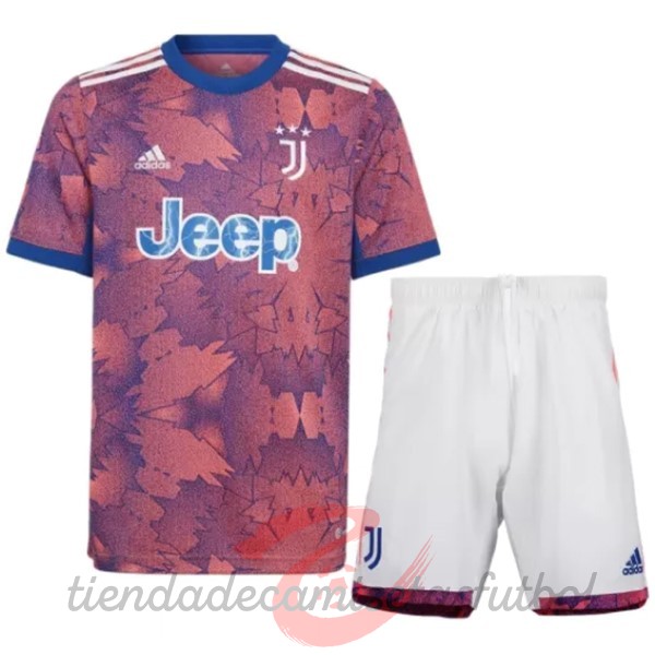 Tercera Conjunto De Niños Juventus 2022 2023 Rosa Camisetas Originales Baratas
